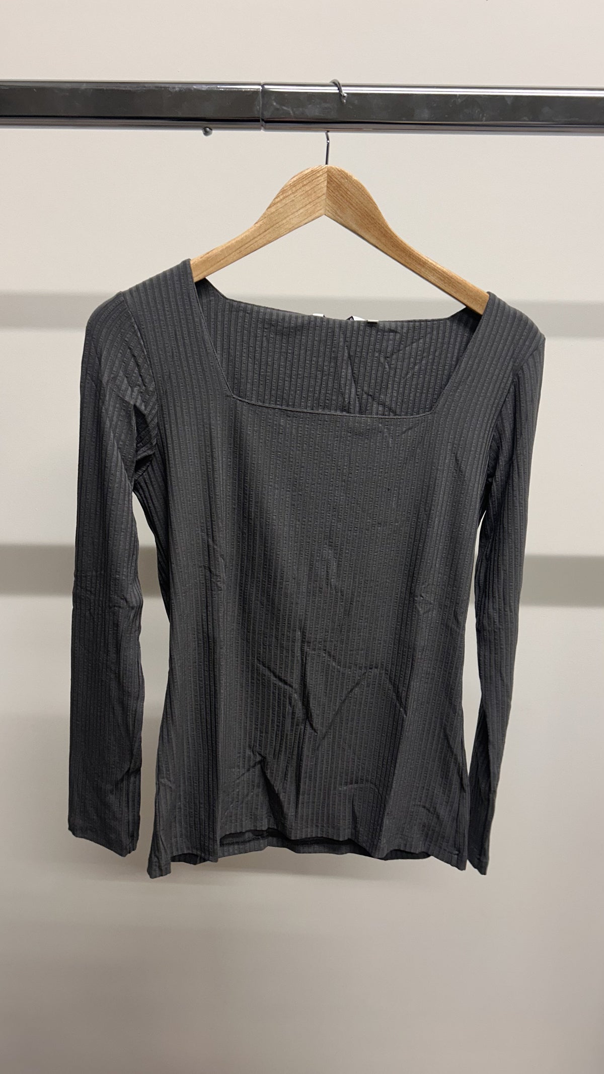 top manches longues en tencel | gris 'fria - dark grey'