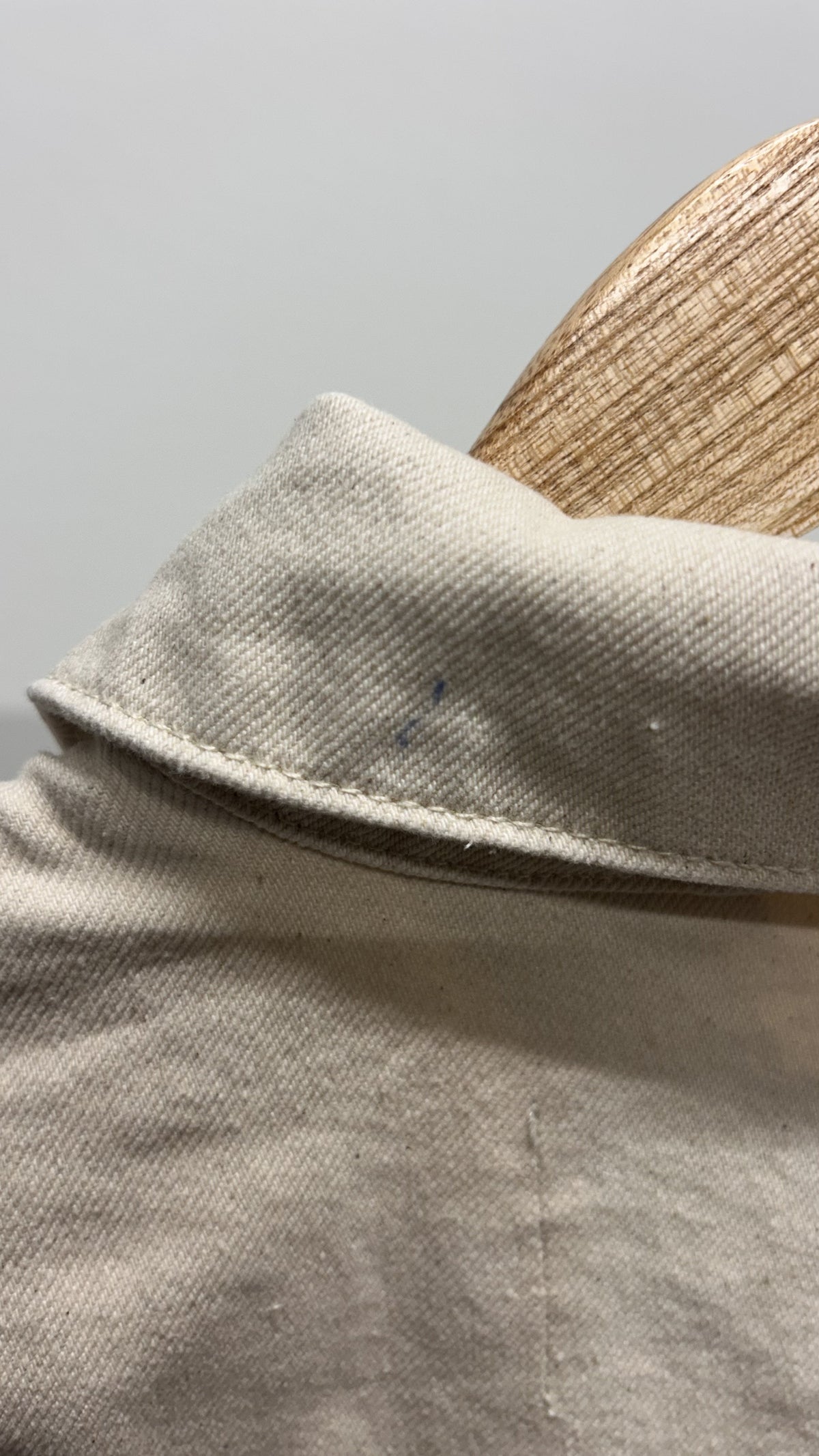 Surchemise en coton biologique recyclé non teinté | beige 'taale - undyed'
