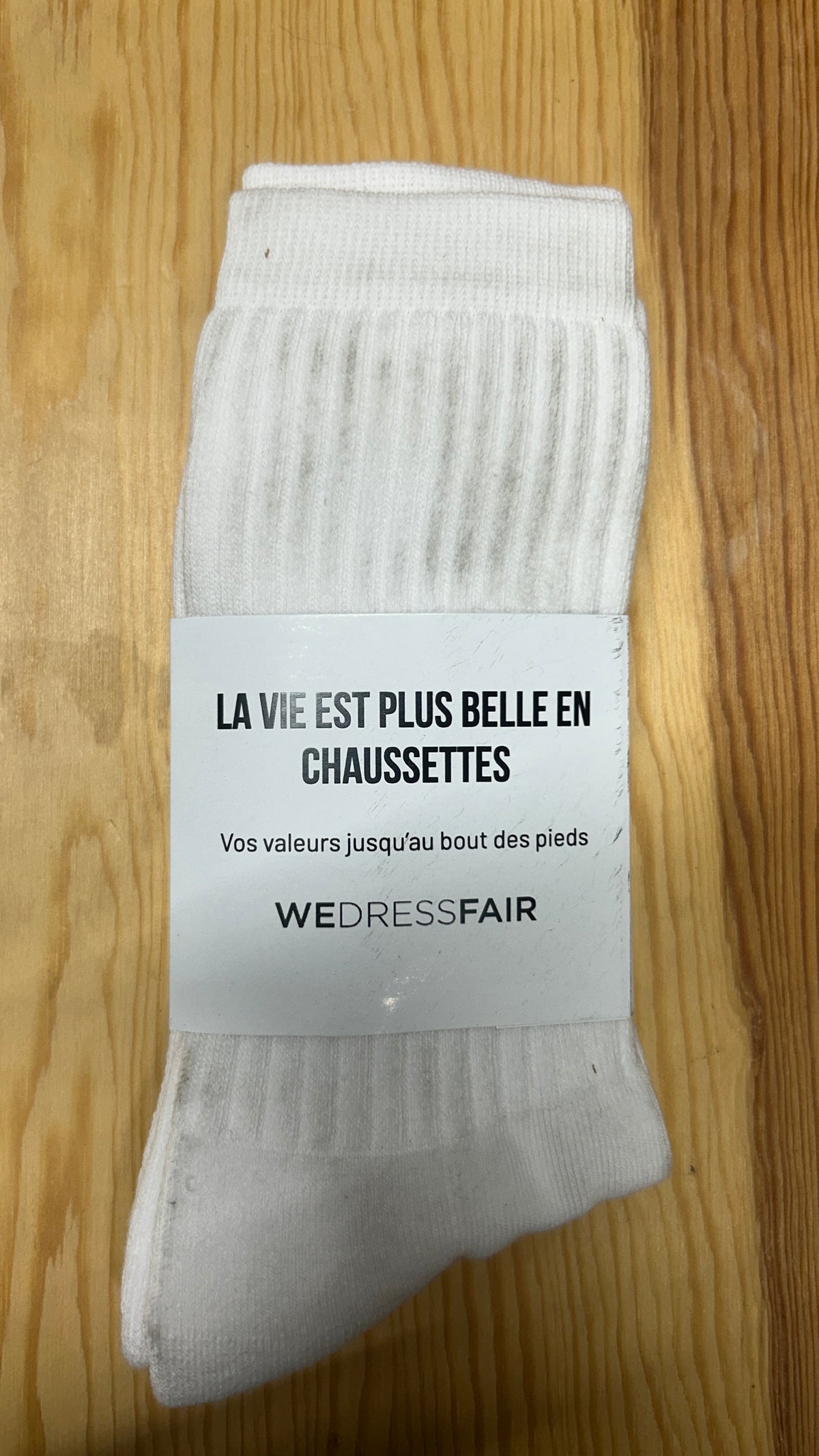 Chaussettes en coton bio | blanc