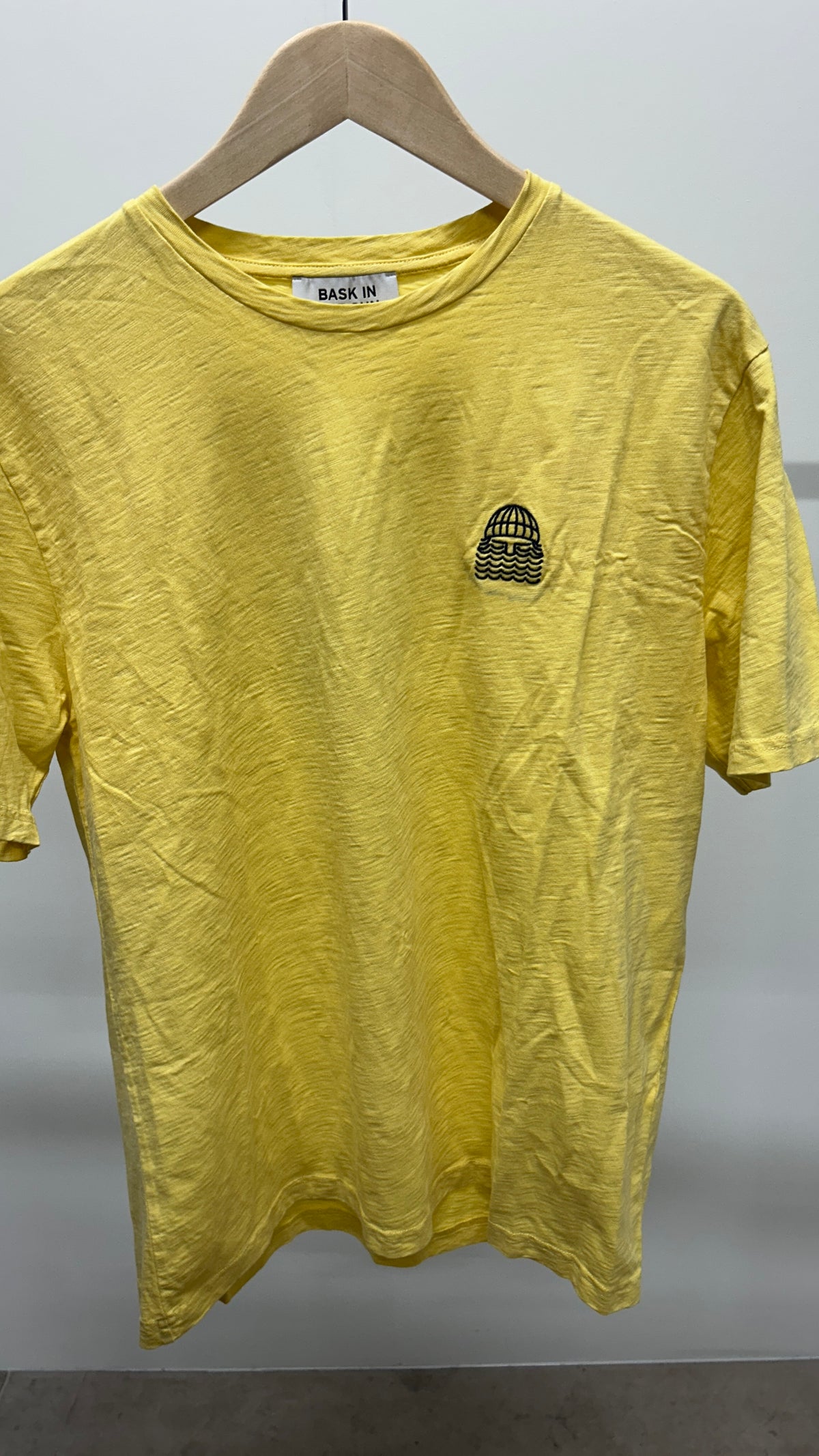 T-shirt en coton bio | jaune 'pollen mini to the sea tee'