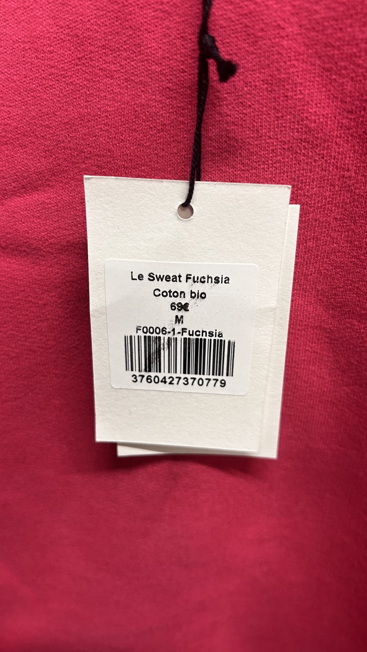 Sweat en coton bio | fuchsia