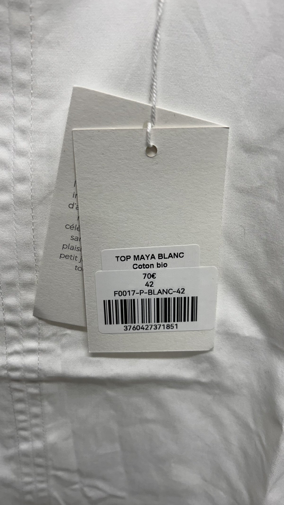 Top Maya blanc