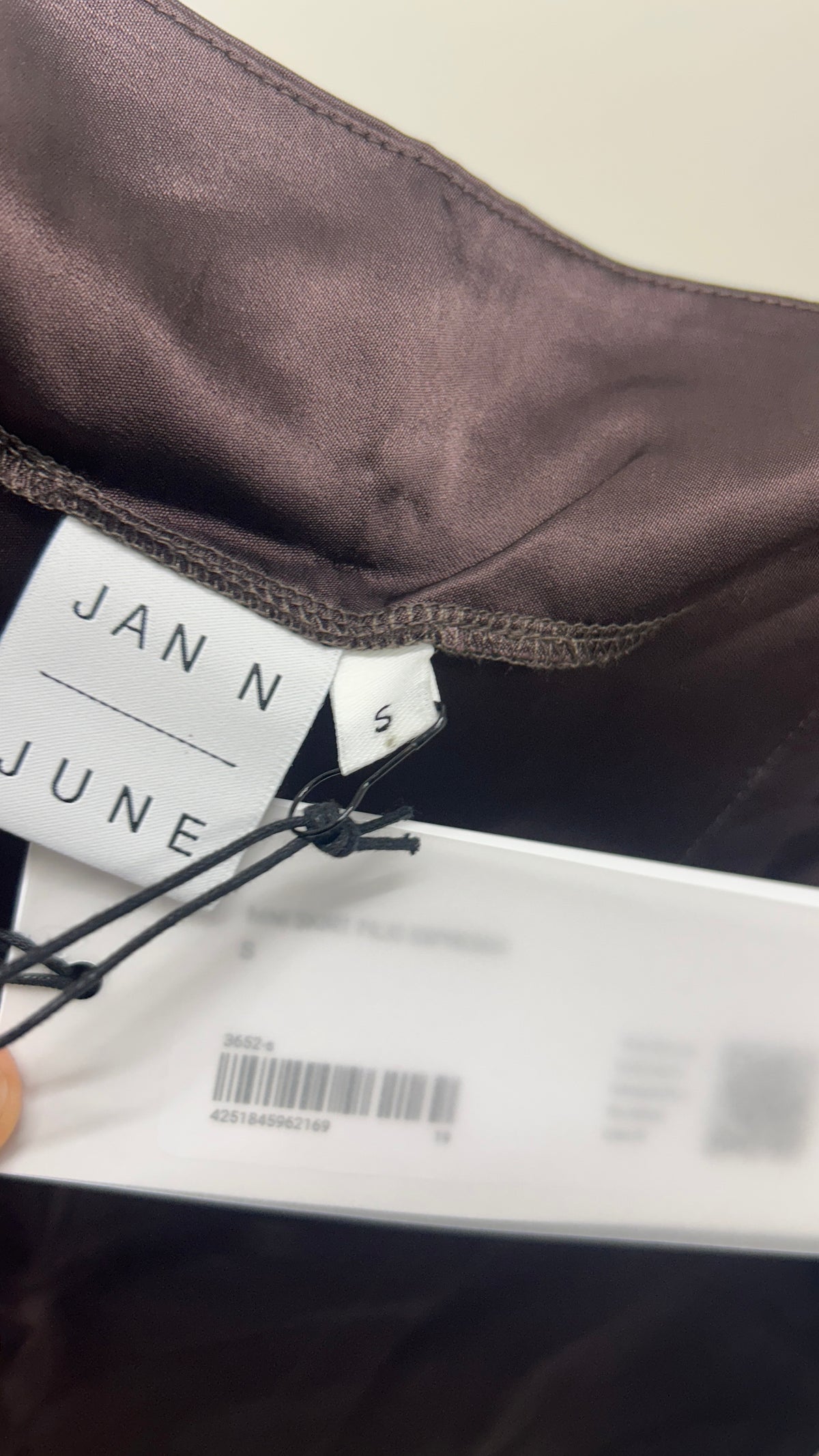 Mini-jupe portefeuille en viscose enka | marron 'filio espresso'