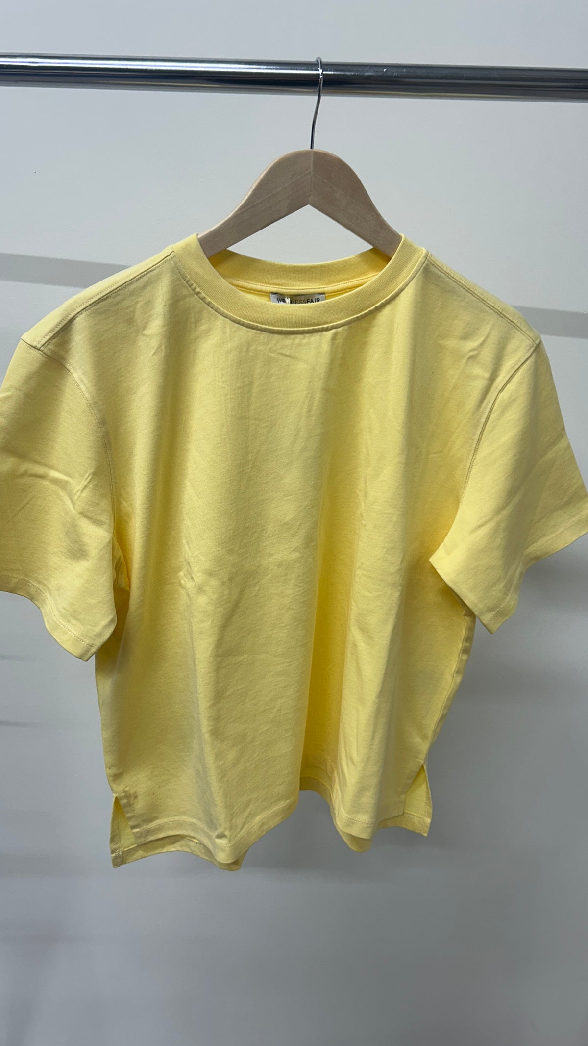 T-shirt boxy en coton bio | jaune | Jaune