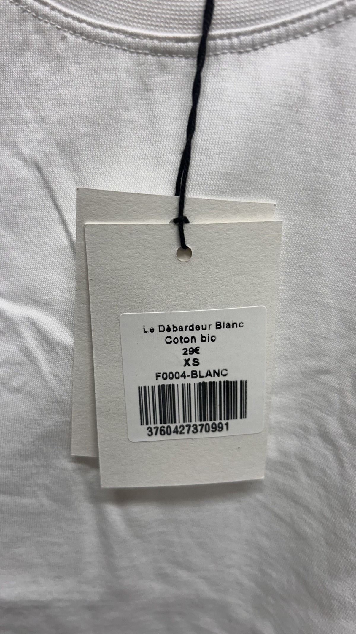 Débardeur en coton bio | blanc