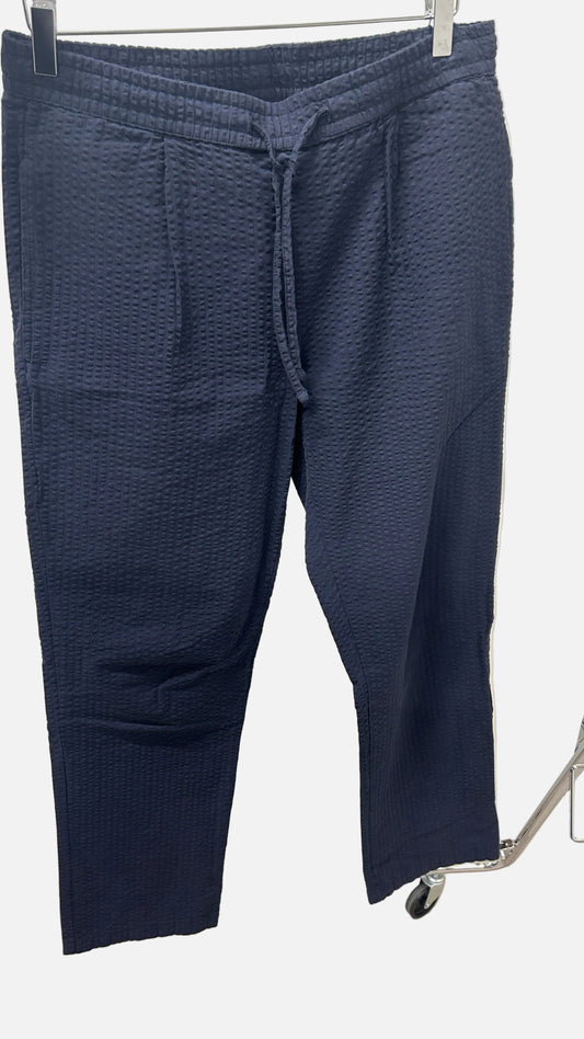 fig organic cotton seersucker pant gots/vegan - 1412 night sky