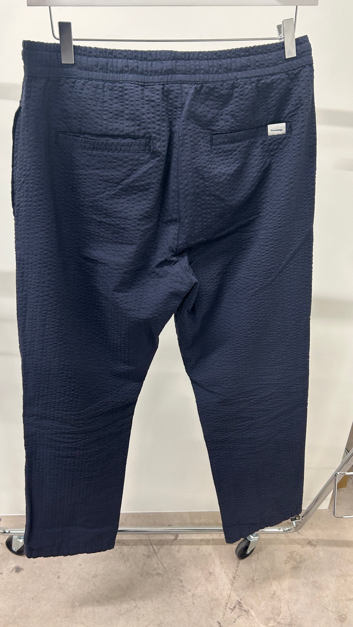 fig organic cotton seersucker pant gots/vegan - 1412 night sky