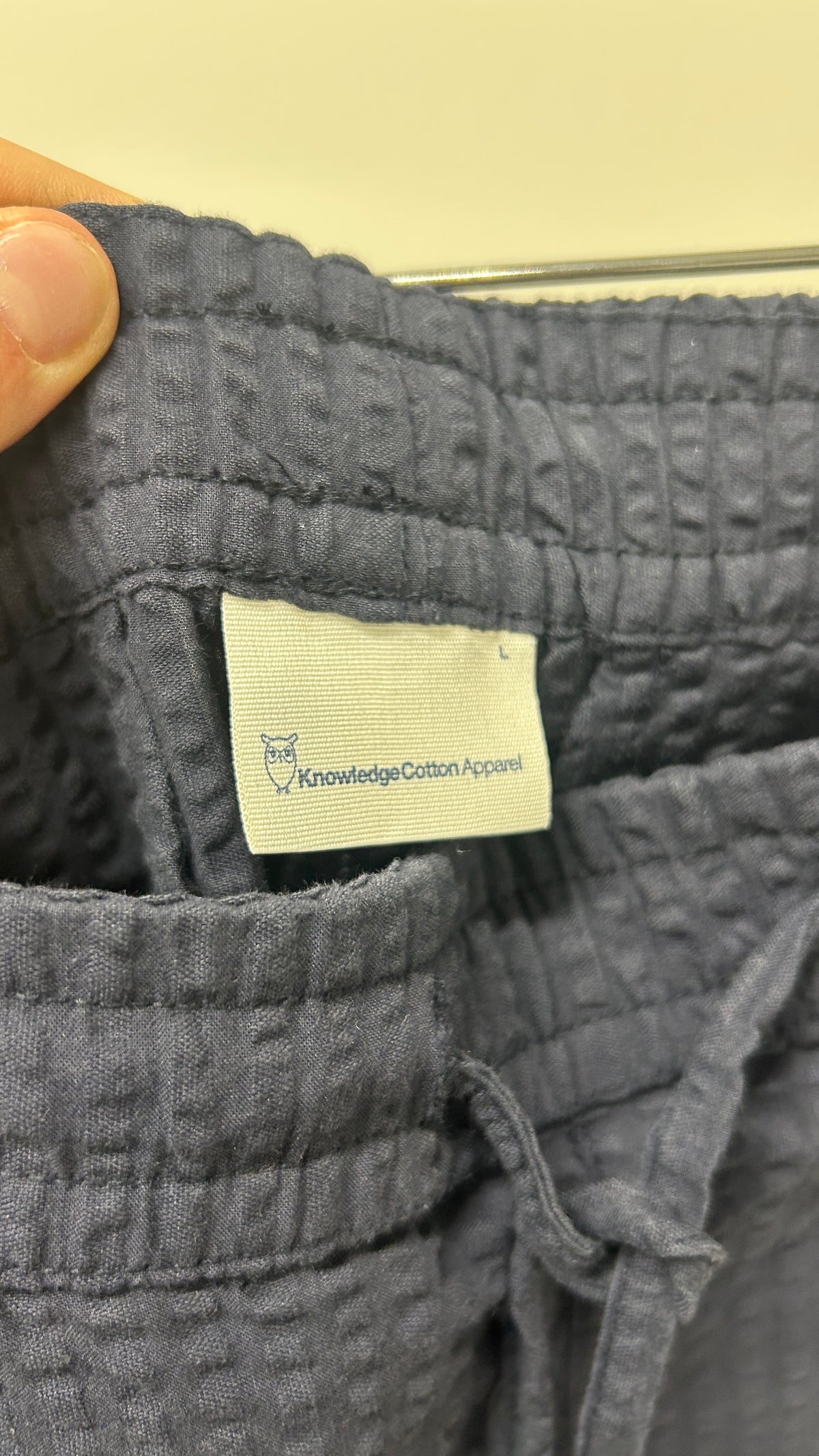 fig organic cotton seersucker pant gots/vegan - 1412 night sky