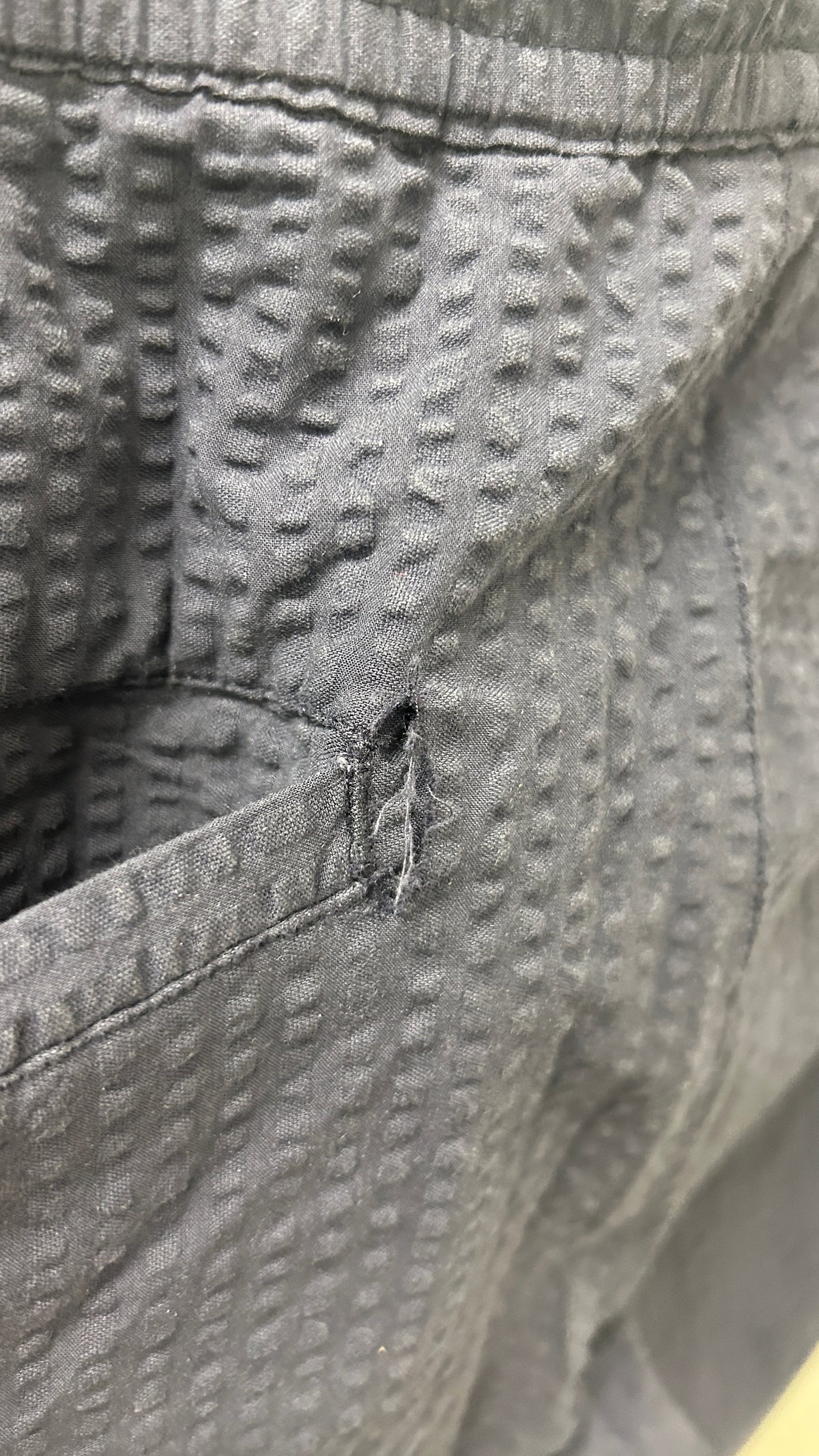 fig organic cotton seersucker pant gots/vegan - 1412 night sky