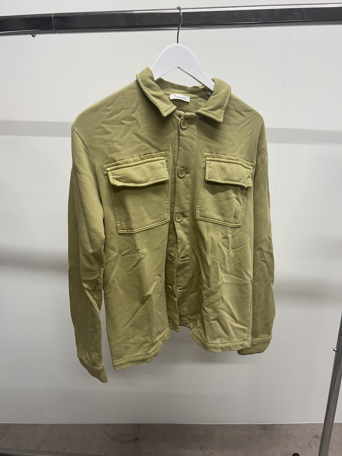 Veste verte anis en coton bio - NUANCE BY NATURE sage