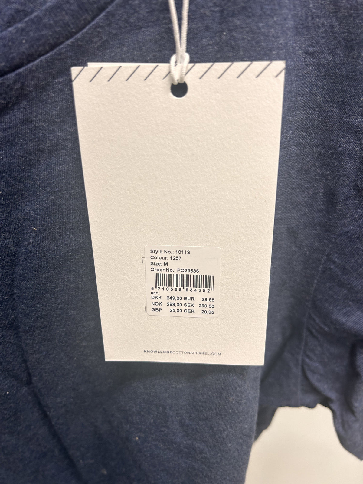 T-shirt bleu en coton bio