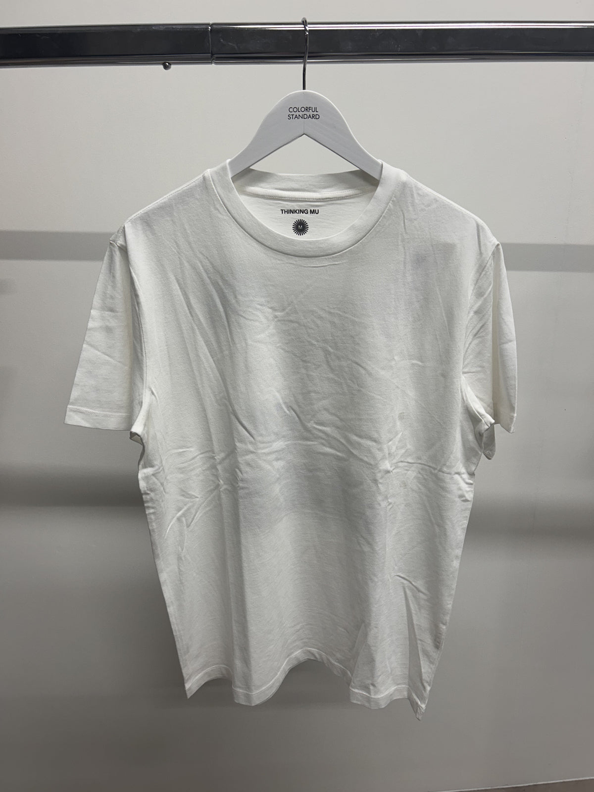 T-shirt imprimé en coton bio | blanc 'pocket zach tee - white'