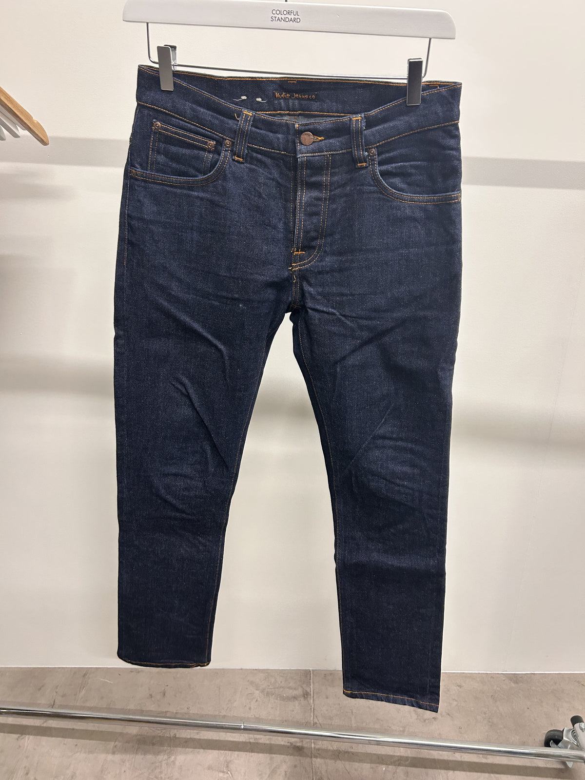 Jean slim en coton bio | brut 'Grim Tim Dry True navy'