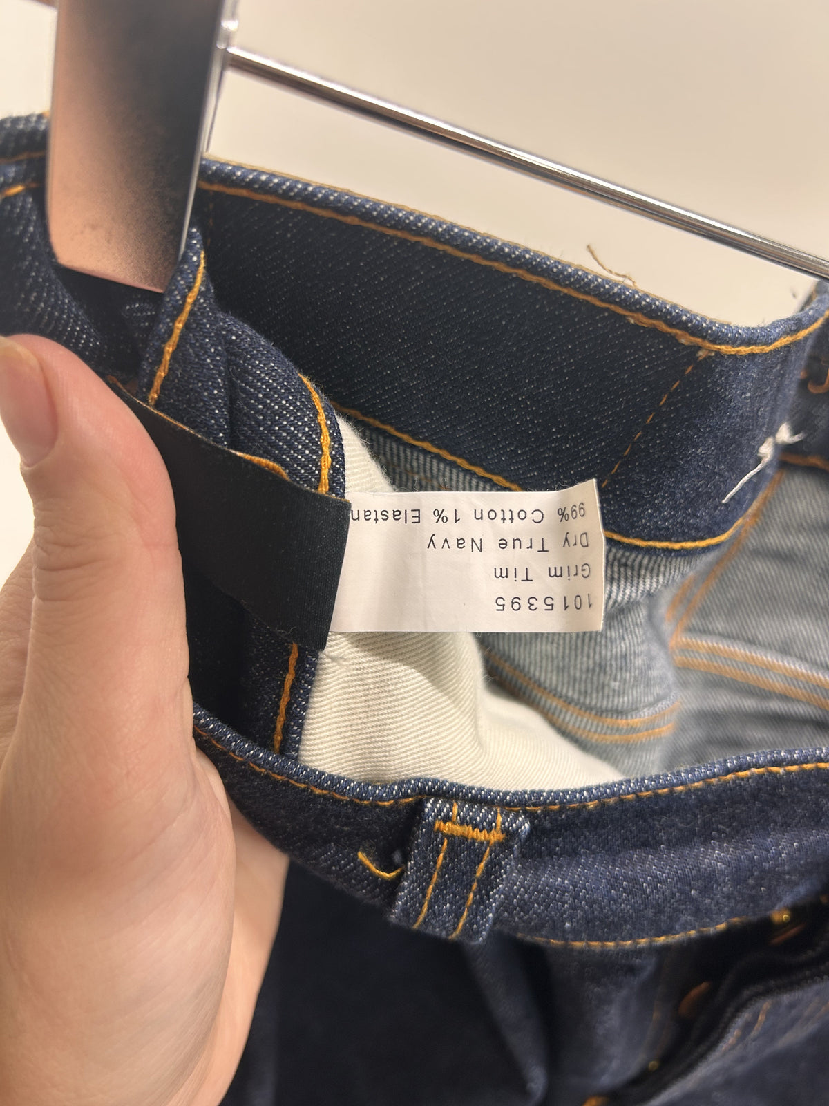 Jean slim en coton bio | brut 'Grim Tim Dry True navy'