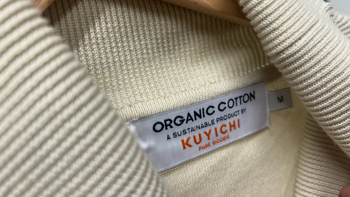 Pull col roulé en coton bio | écru 'thomas turtleneck - undyed'