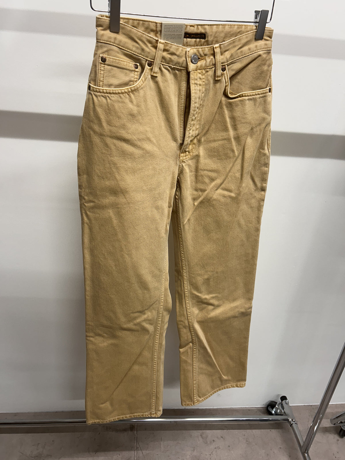 Jean ample en coton bio | ocre 'clean eileen ochre'