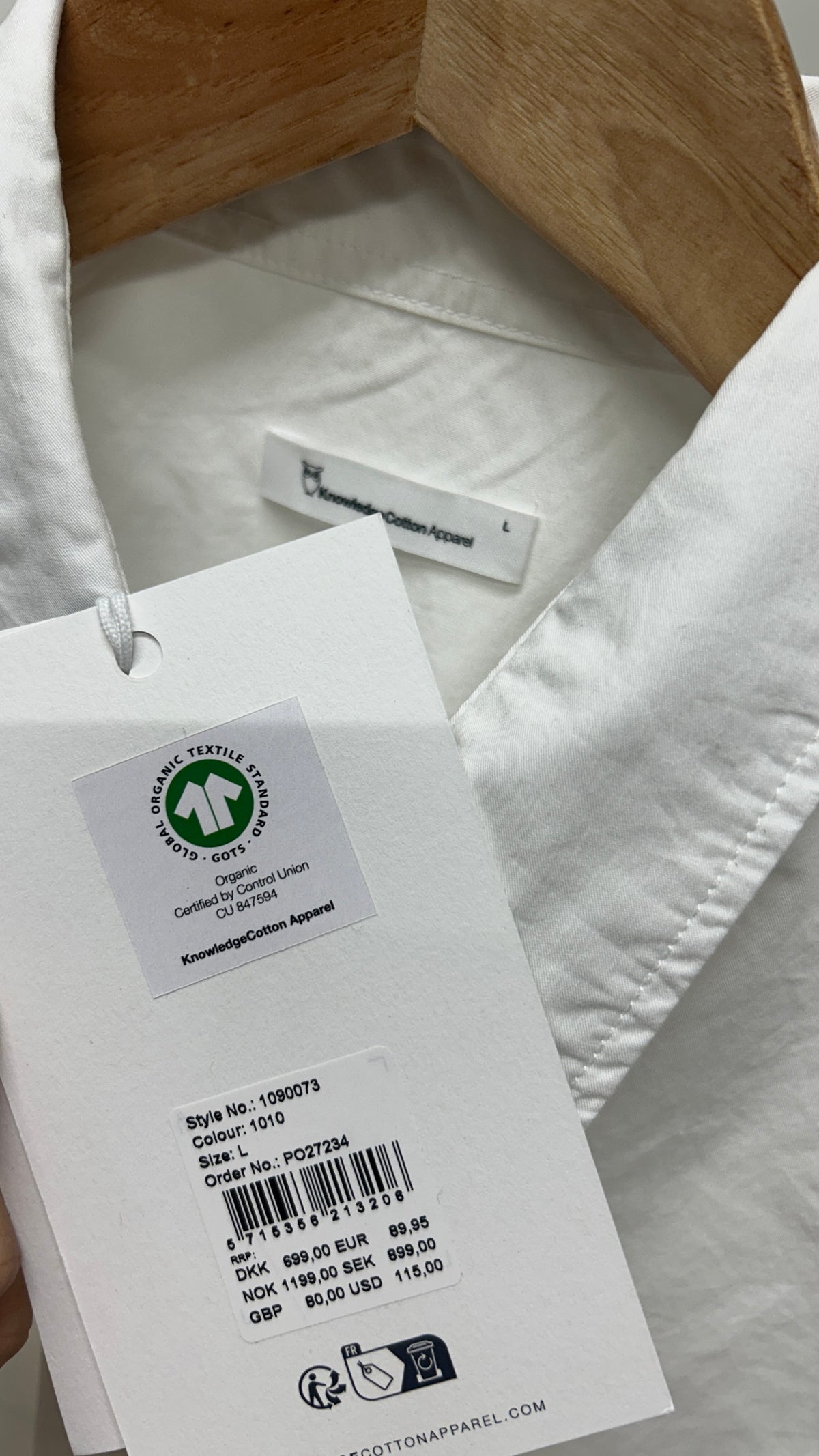 Chemise en coton bio - ALF regular crispy cotton shirt