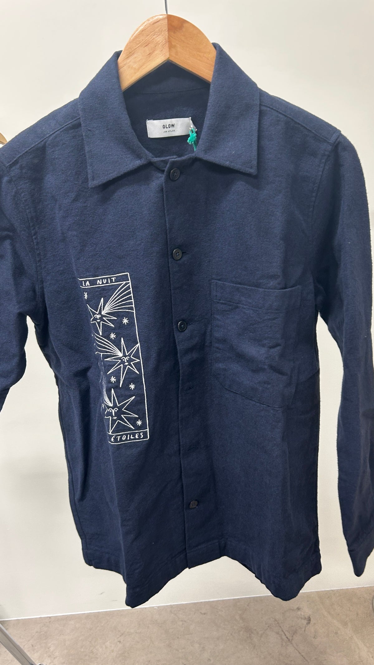 Chemise en coton | marine 'slow astral'
