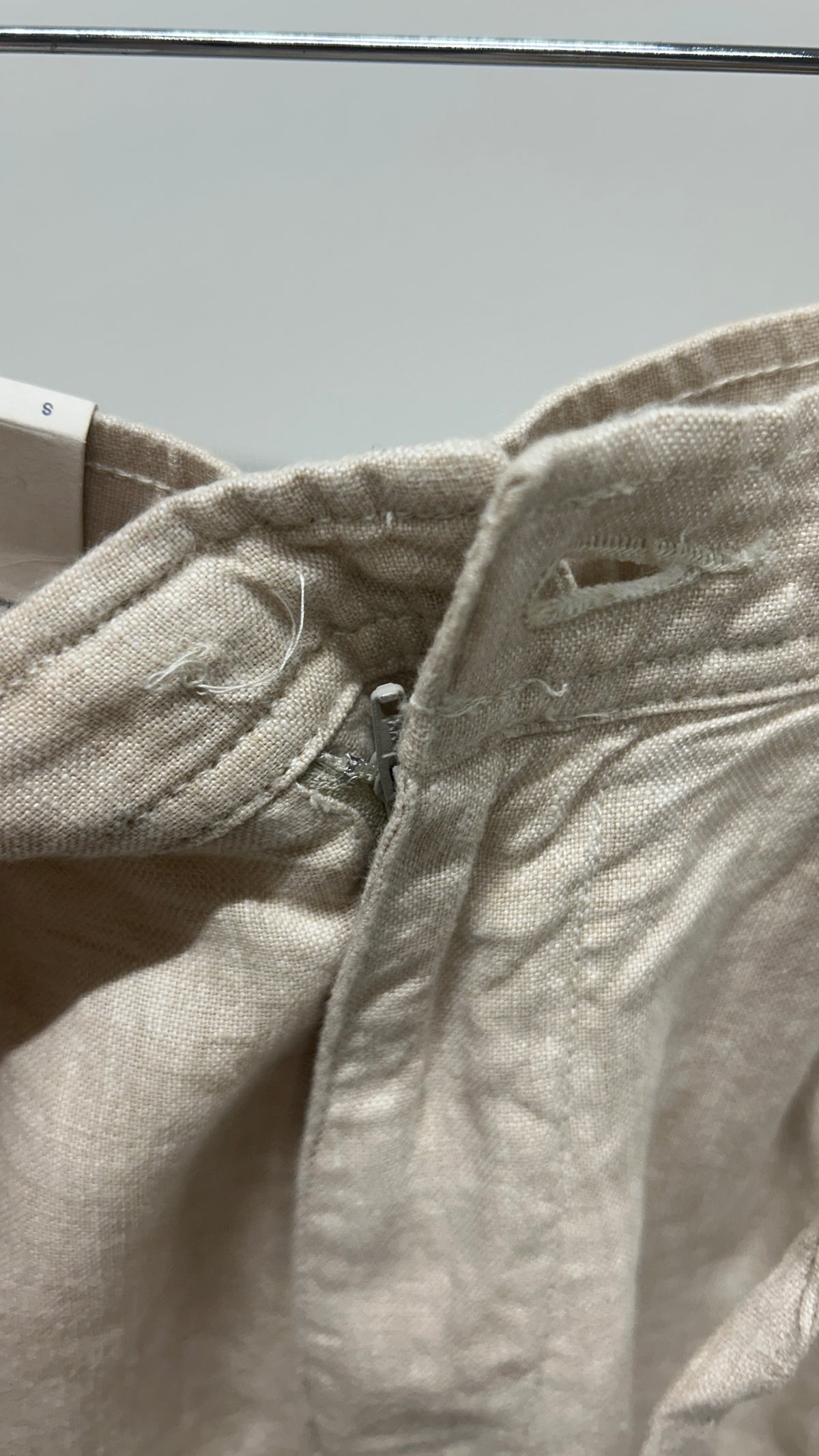 Pantalon en lin bio | Beige 'loose linen pant light feather gray'