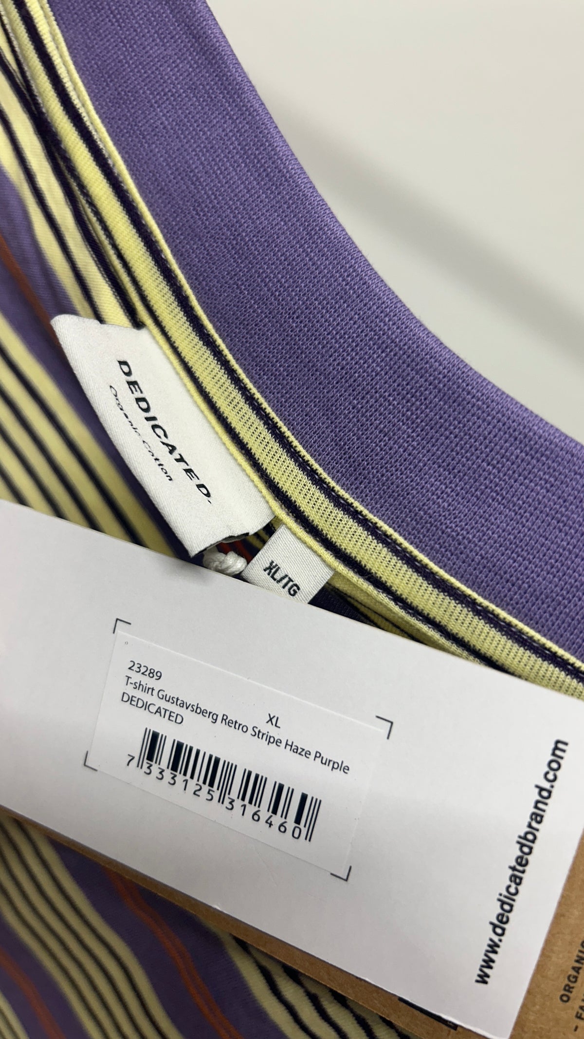 t-shirt gustavsberg retro stripe haze purple - purple haze