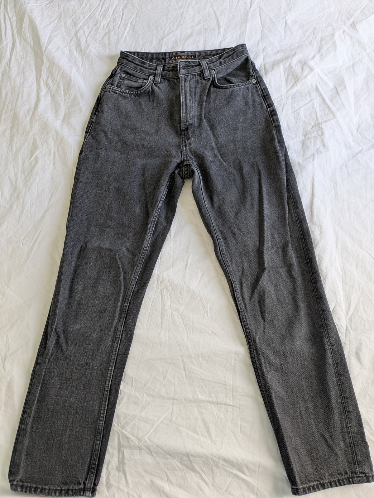 Jean mom noir en coton bio - breezy britt black worn