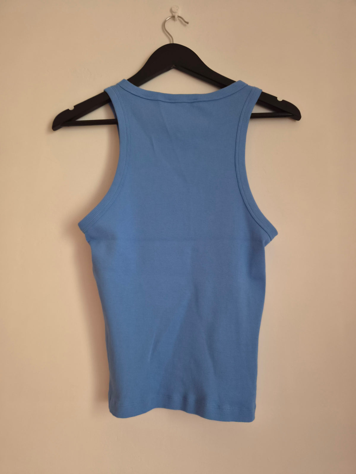 Débardeur côtelé en coton bio | bleu vibrant | Bleu