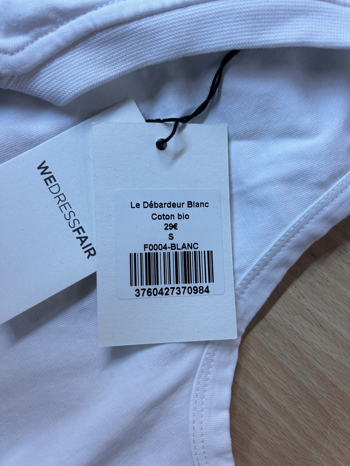 Débardeur en coton bio | blanc