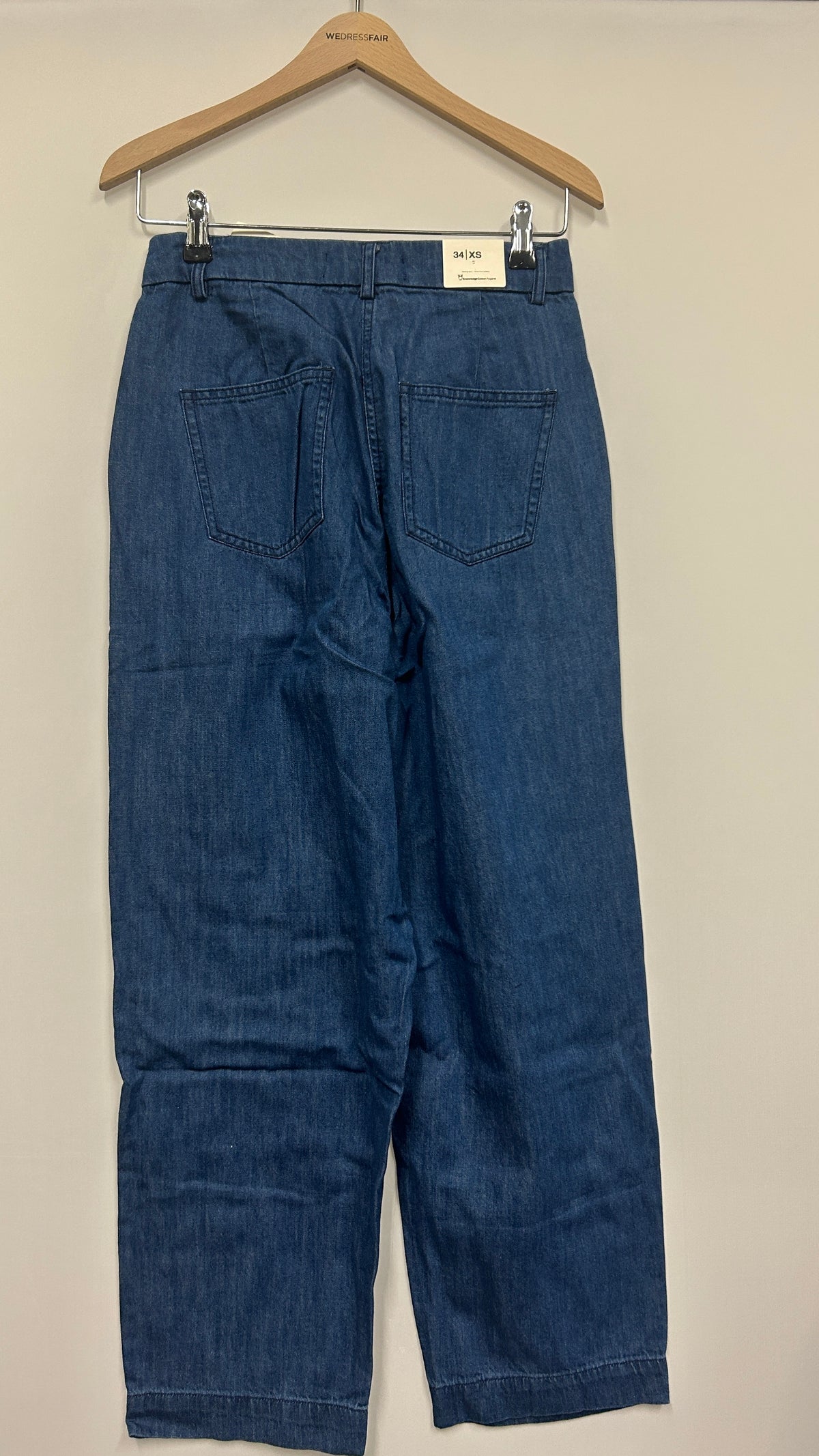 organic cotton denim pant gots/vegan - 3059 dark blue denim
