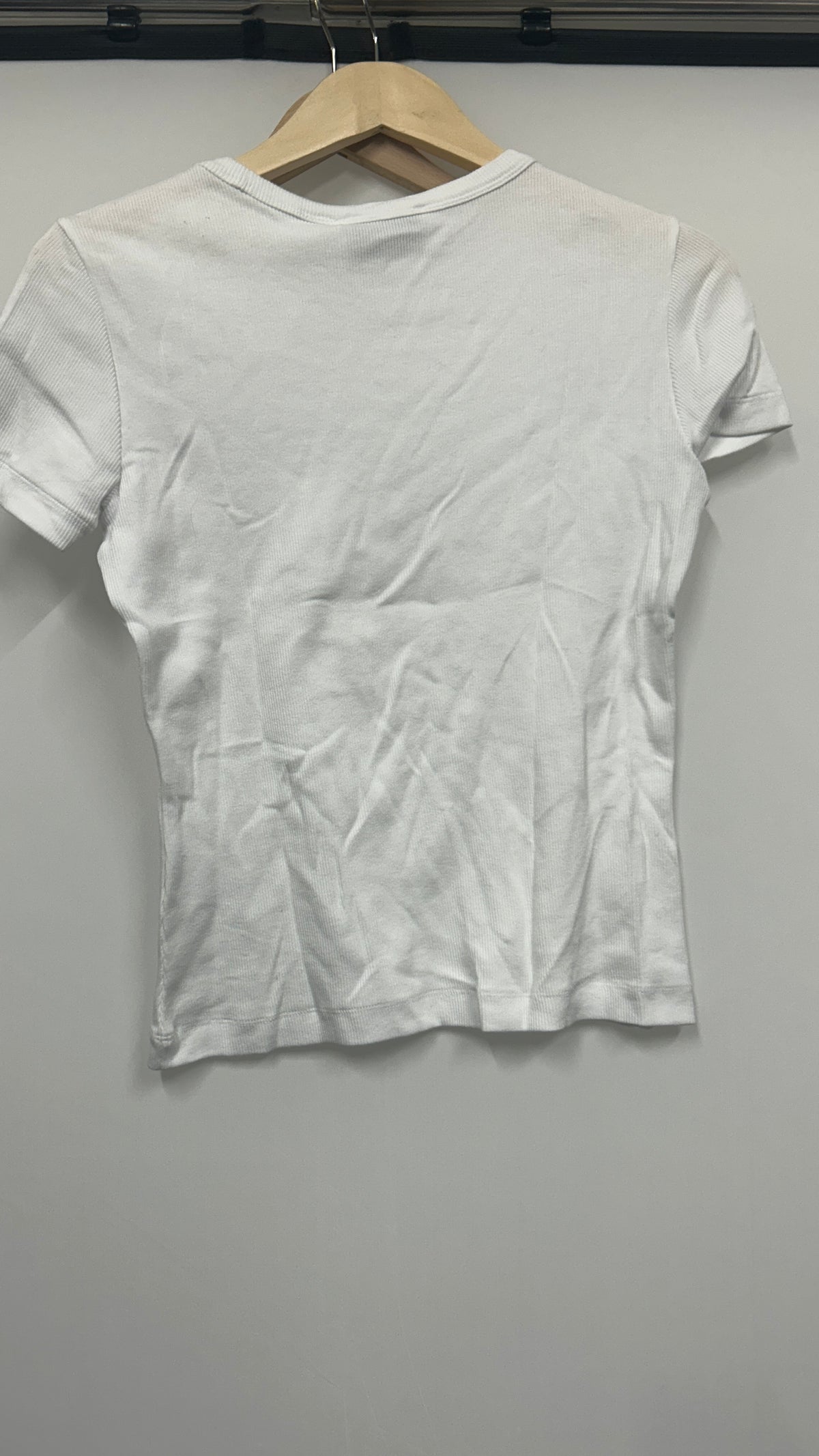 T-shirt côtelé en coton bio | blanc 'kardaa white'