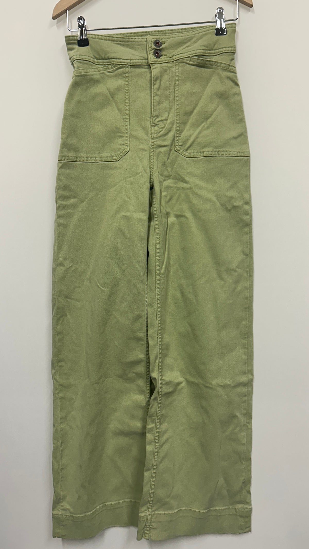 Pantalon ample en tencel et coton bio | Vert 'farrah worker sage green'