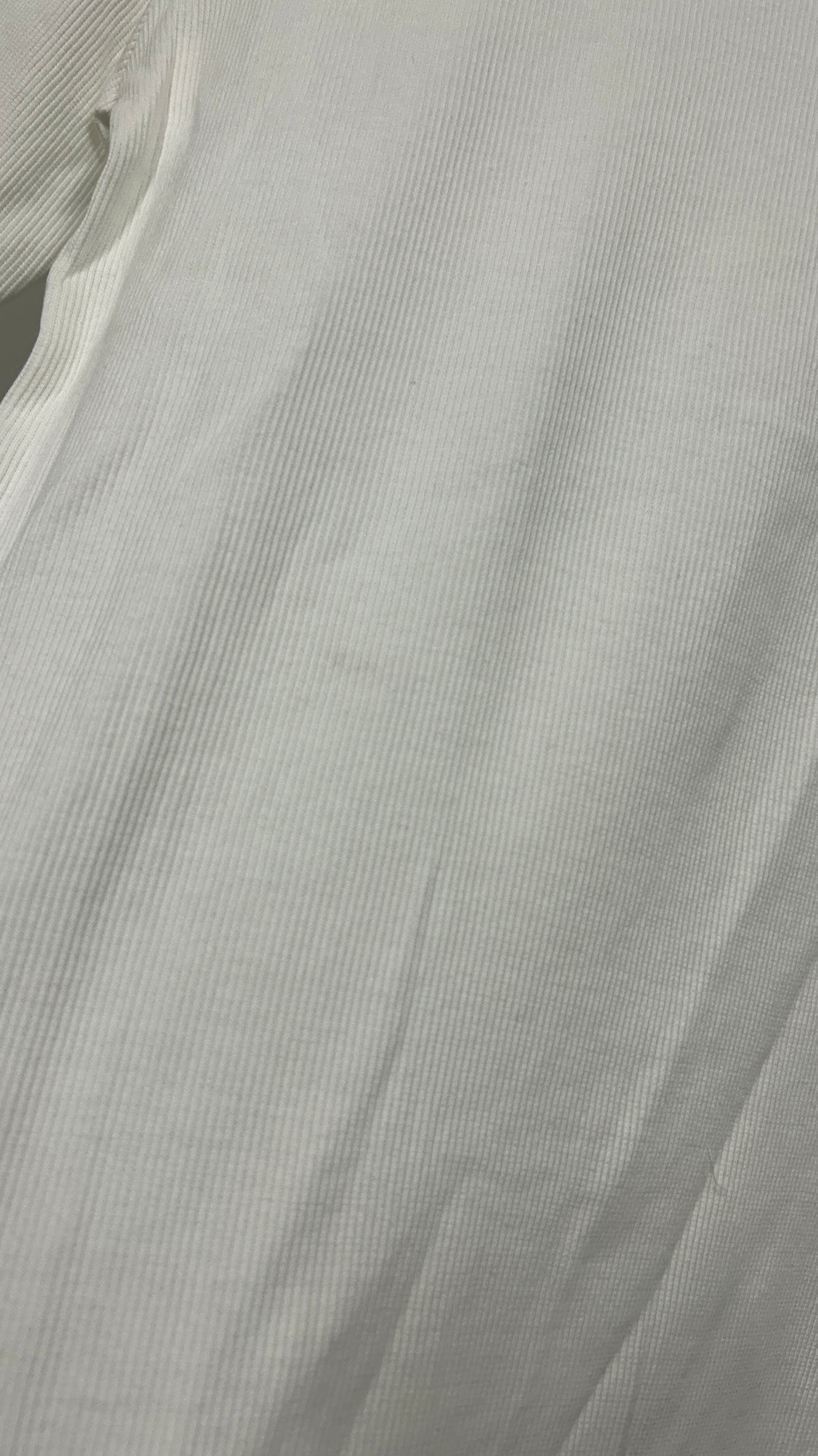T-shirt côtelé en coton bio | écru 'rib t-shirt star white'