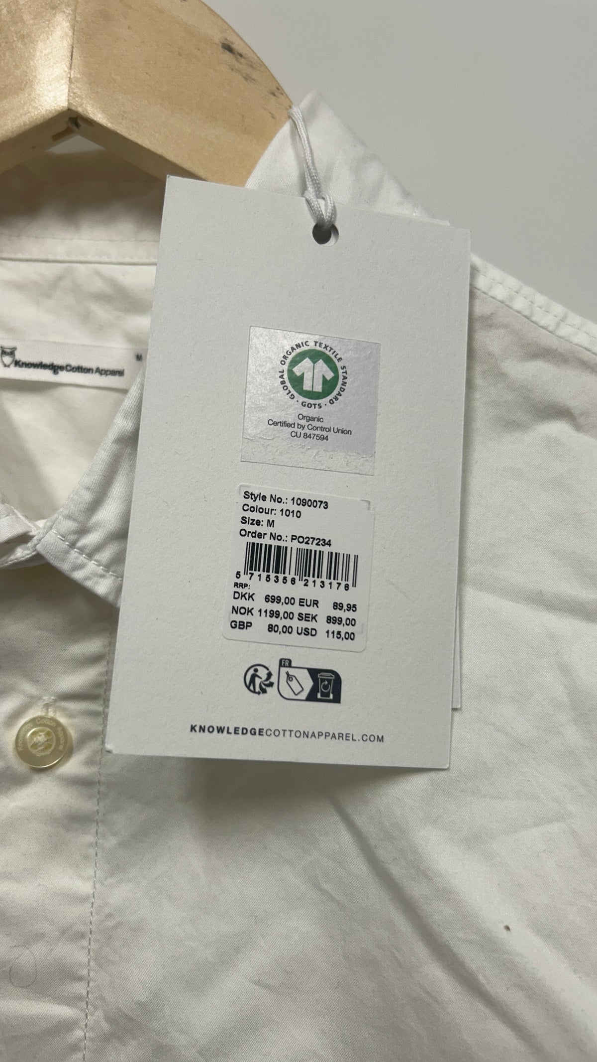 Chemise en coton bio - ALF regular crispy cotton shirt