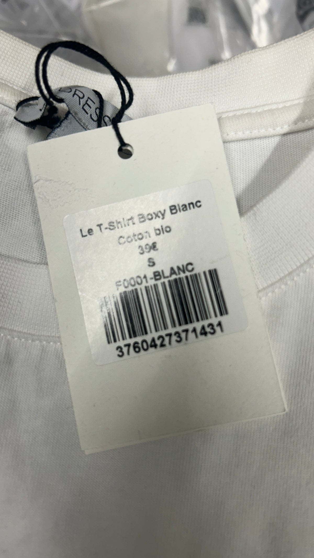 T-shirt boxy en coton bio | blanc