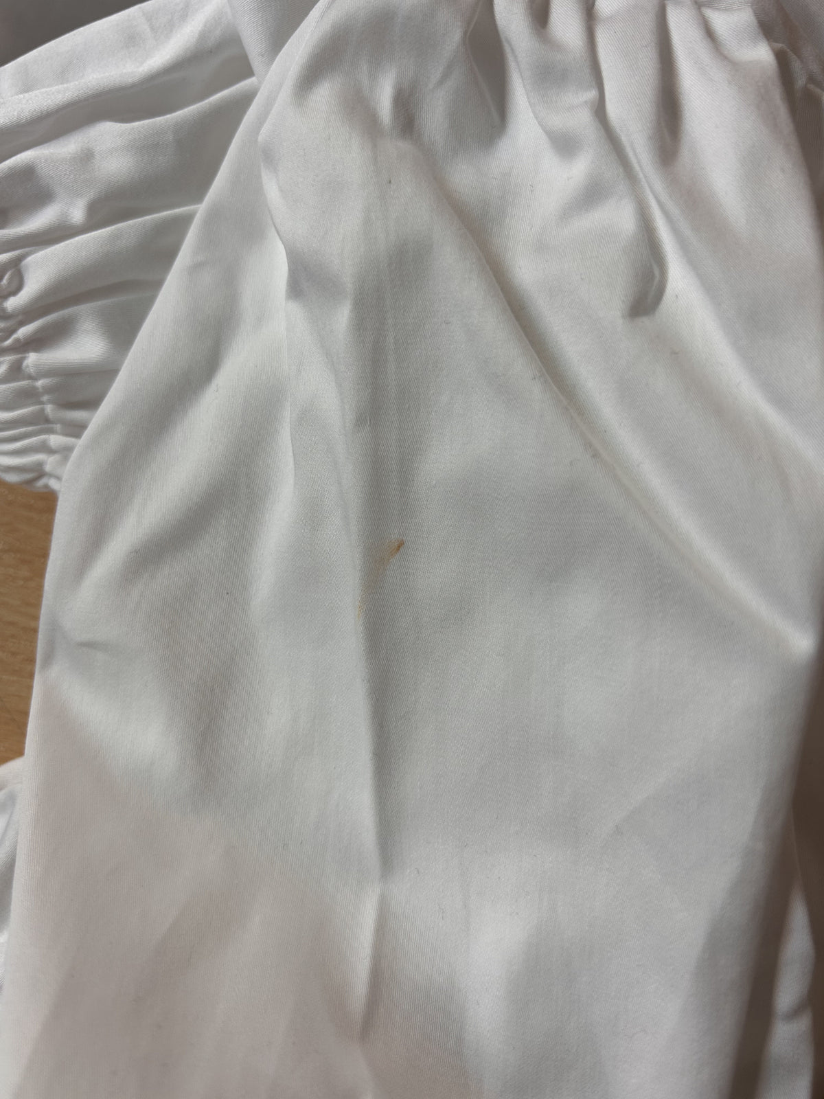 Blouse manches bouffantes en coton bio | blanc 'laide white'