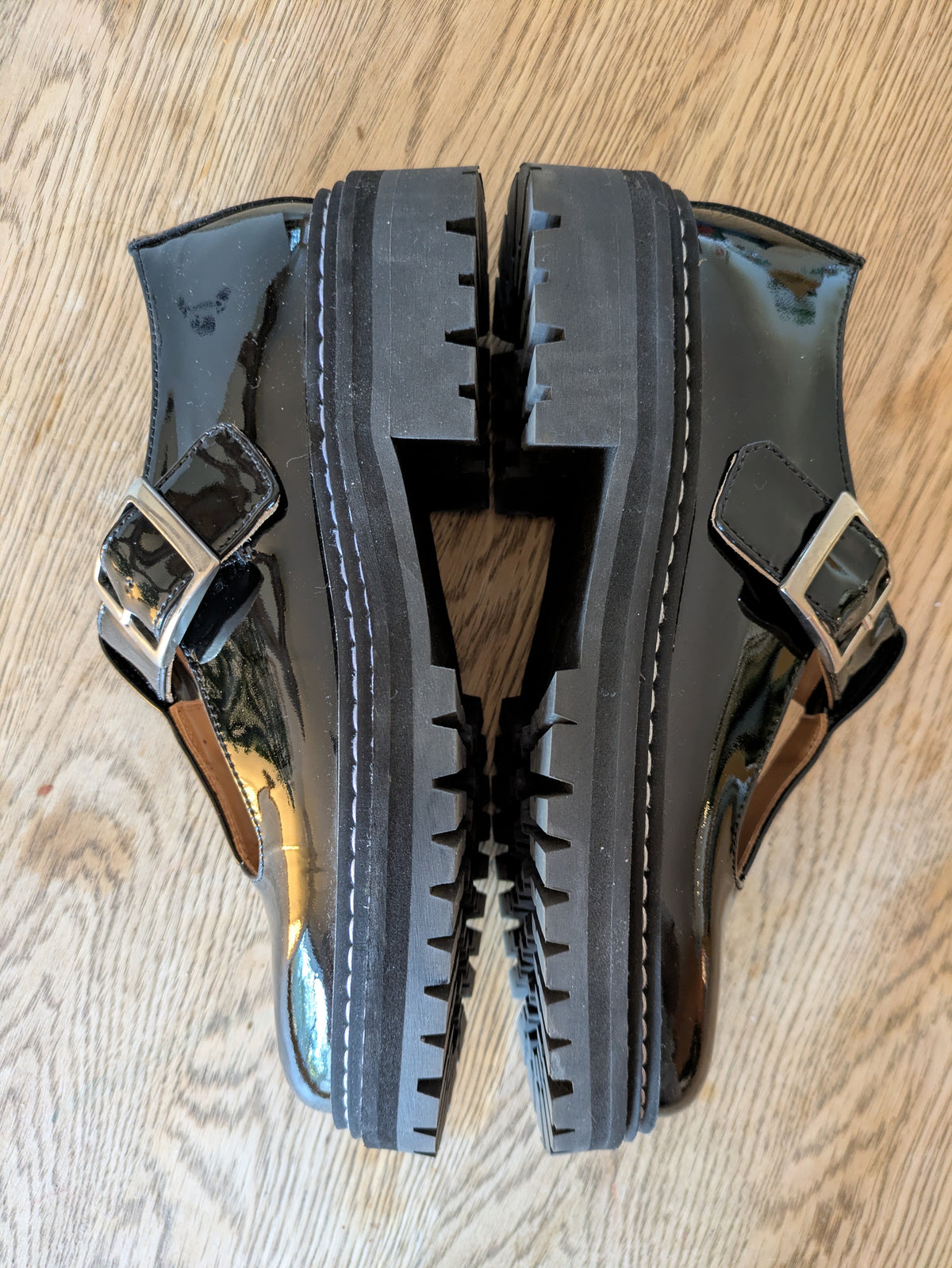 Derbies en cuir vernis certifié | noir 'romane'