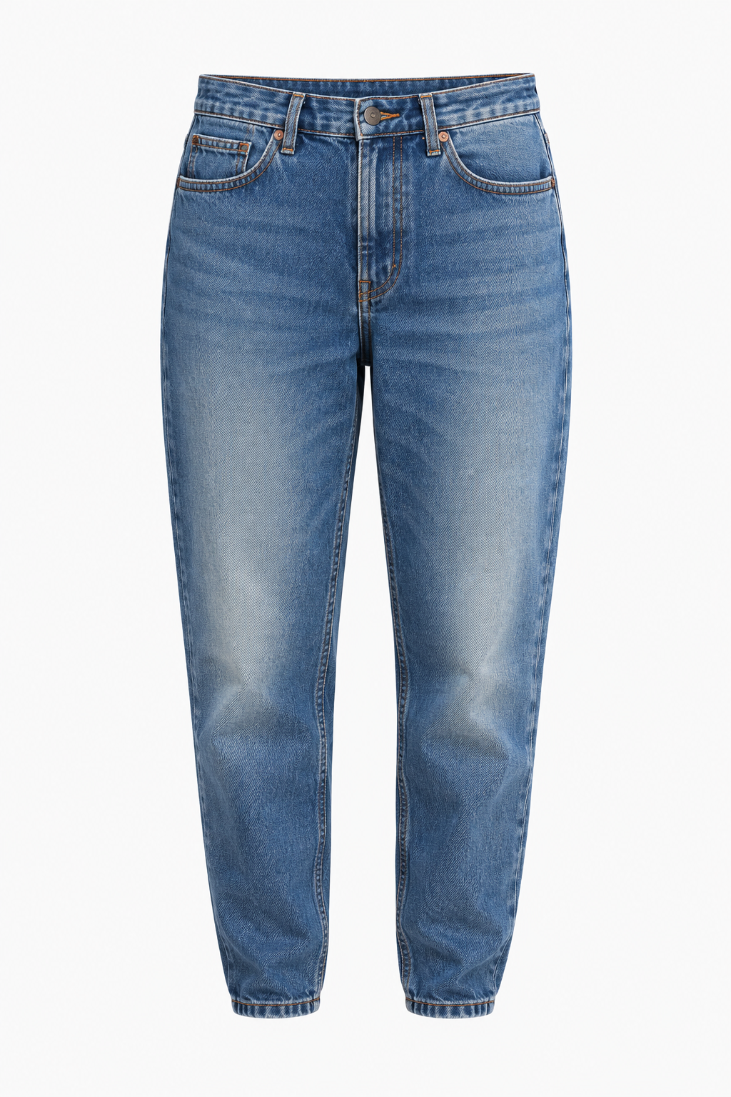 Jean mom en coton bio | bleu 'breezy britt casual blue'