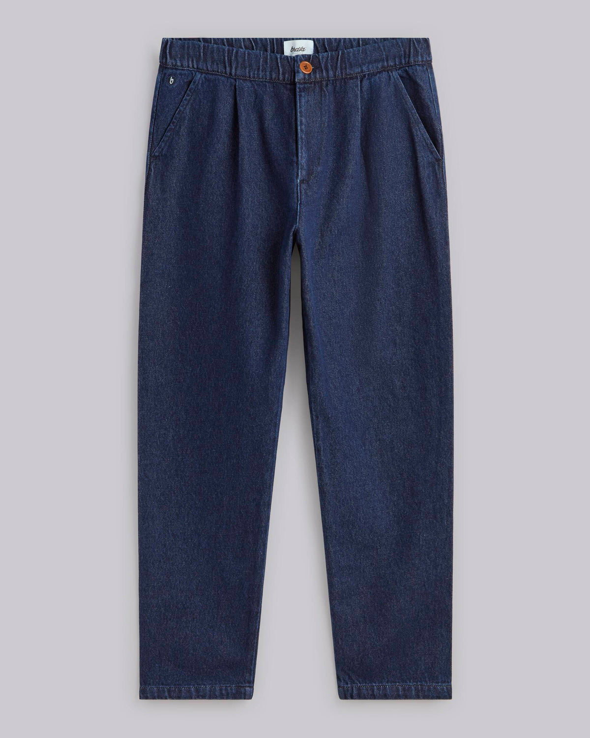 Chino en coton bio et recyclé | Bleu "comfort chino indigo blue"