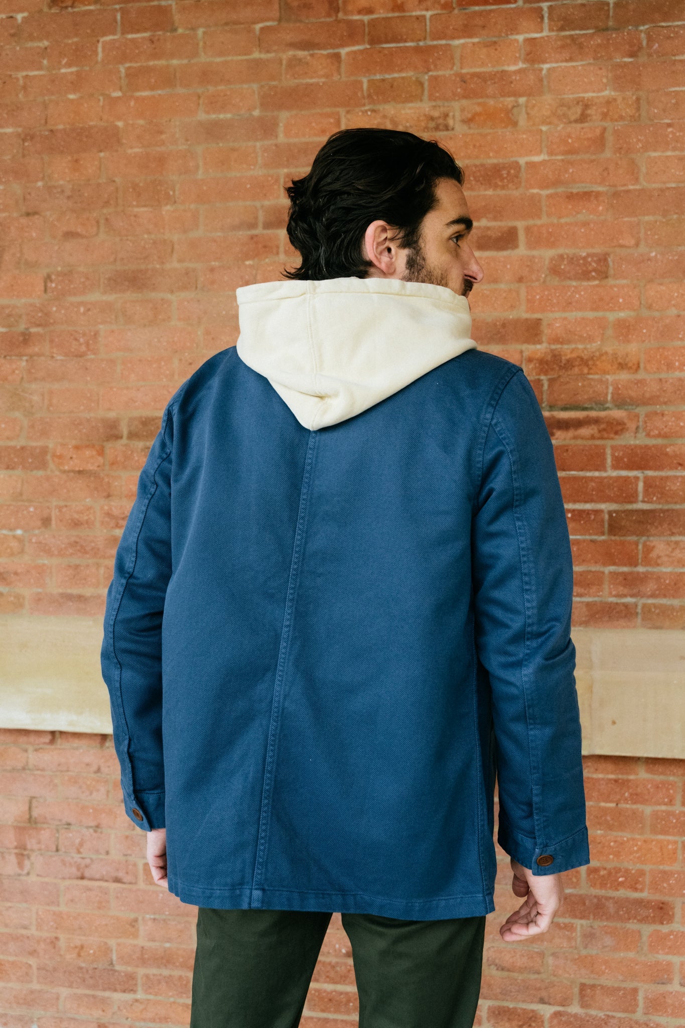 Veste de travail en coton bio - indigo "Barney Worker indigo blue"