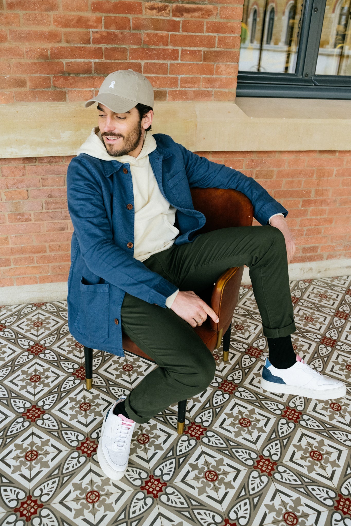 Veste de travail bleue en coton bio - Barney Worker