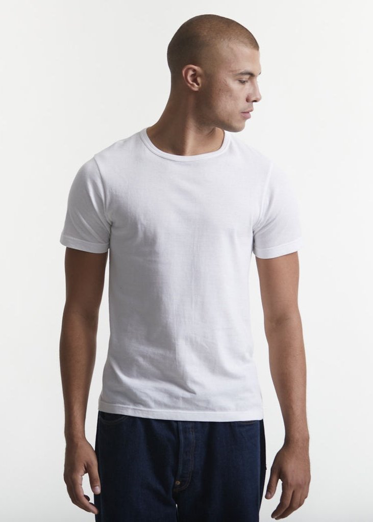 T-shirt uni en coton biologique | blanc "men’s loopwheeled t-shirt 01 white""