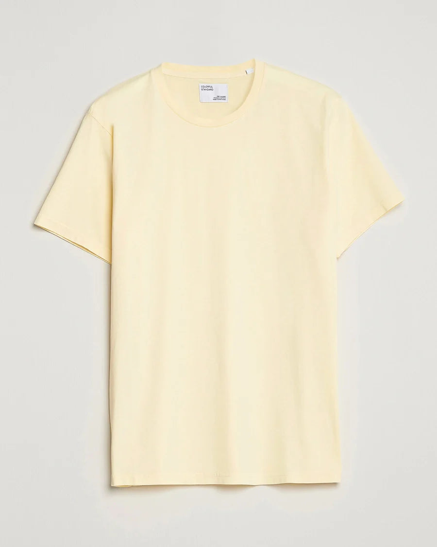 T-shirt en coton bio | jaune clair "Soft Yellow"