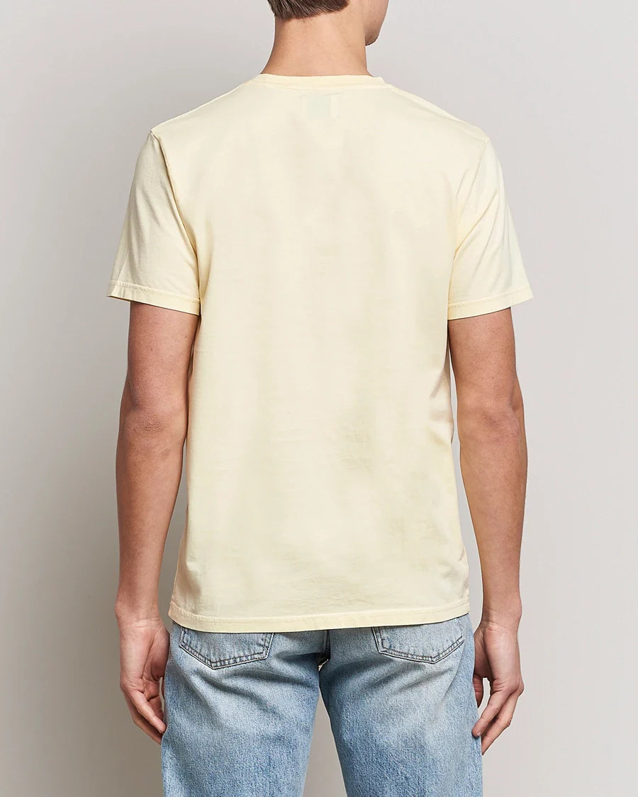 T-shirt en coton bio | jaune clair "Soft Yellow"