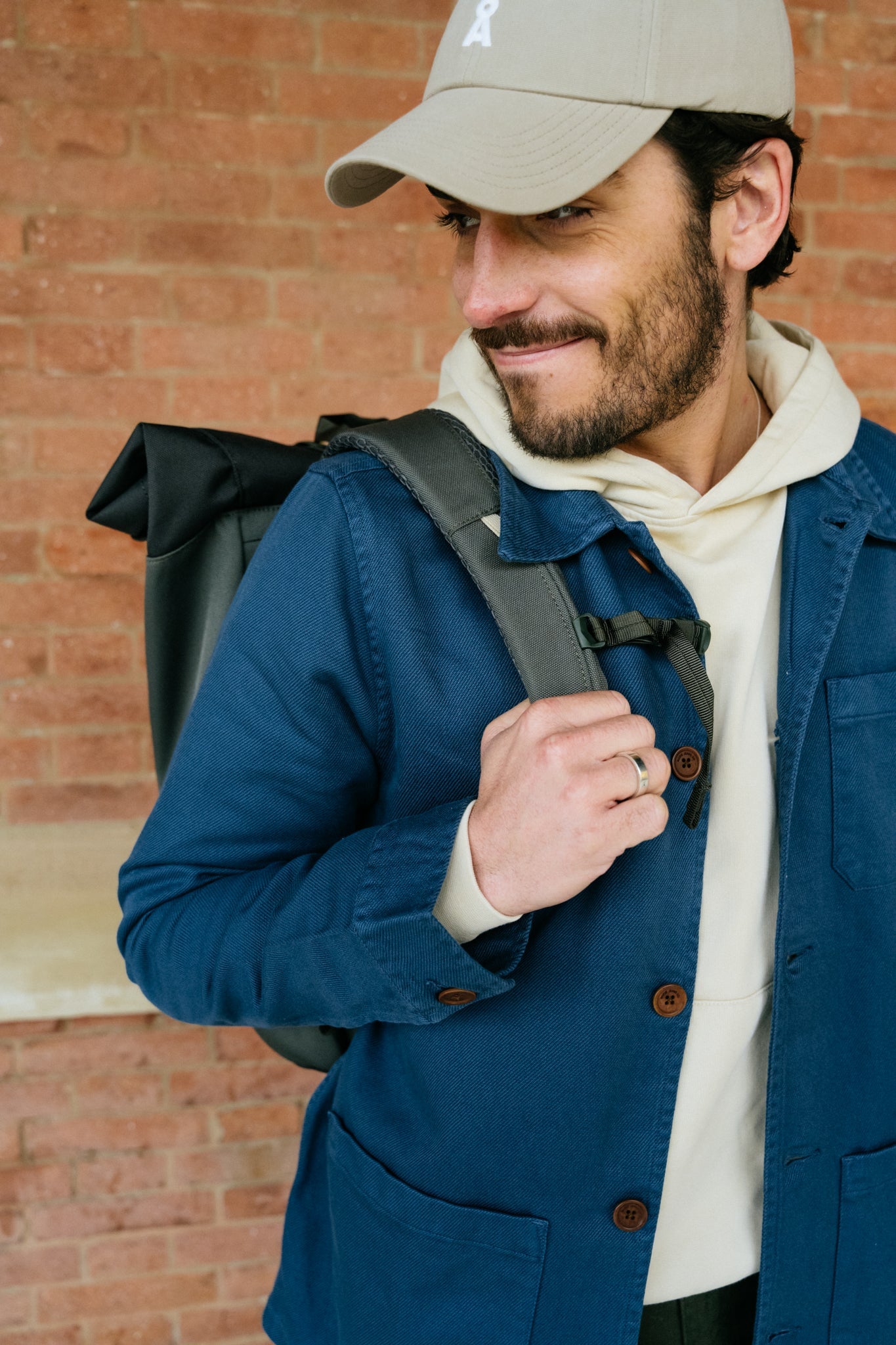 Sac à dos vegan rolltop vert en matière recyclée - arvid multi green