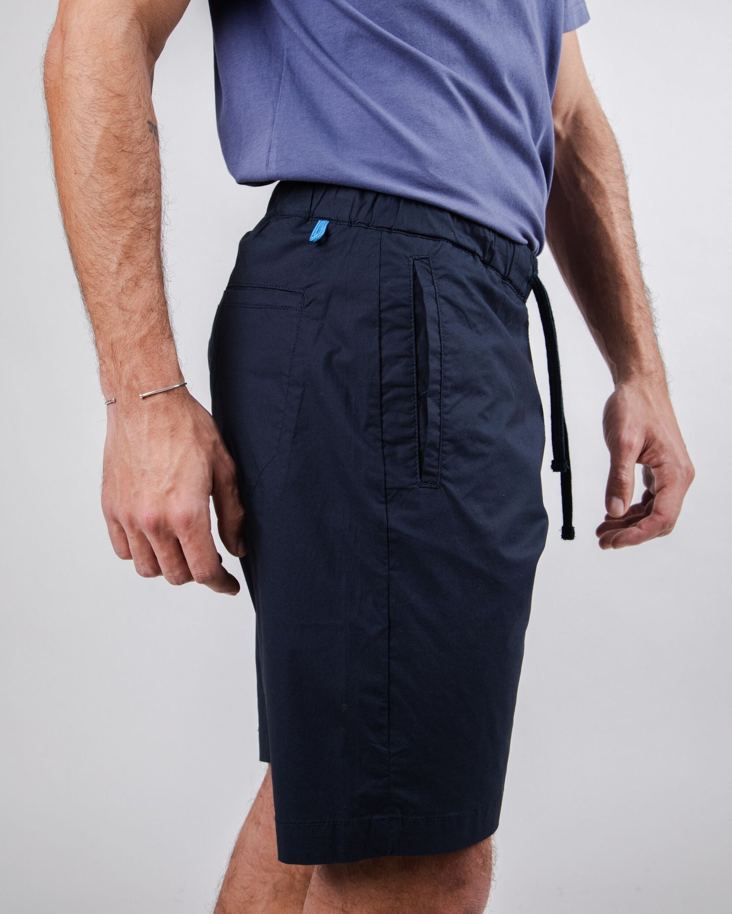 Short marine en coton bio - comfort short navy blue