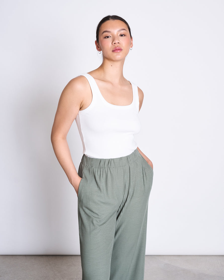 Pantalon ample léger en tencel | vert "smilla sea spray"