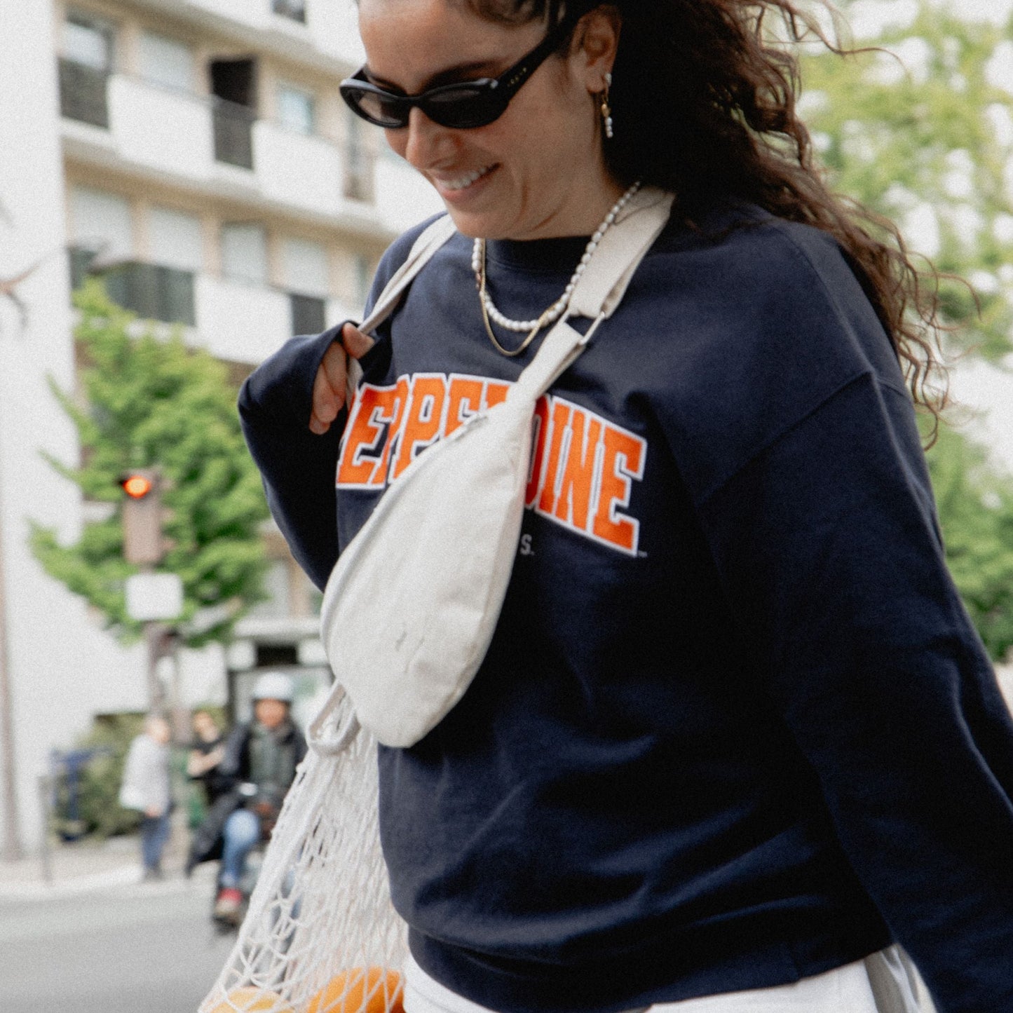 Banane made in France en coton upcyclé | écru "toile écrue"
