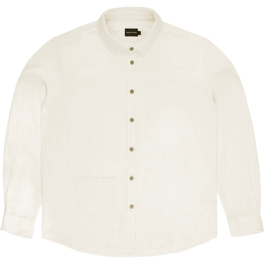 Chemise en gaze de coton bio | blanc "oihana white"
