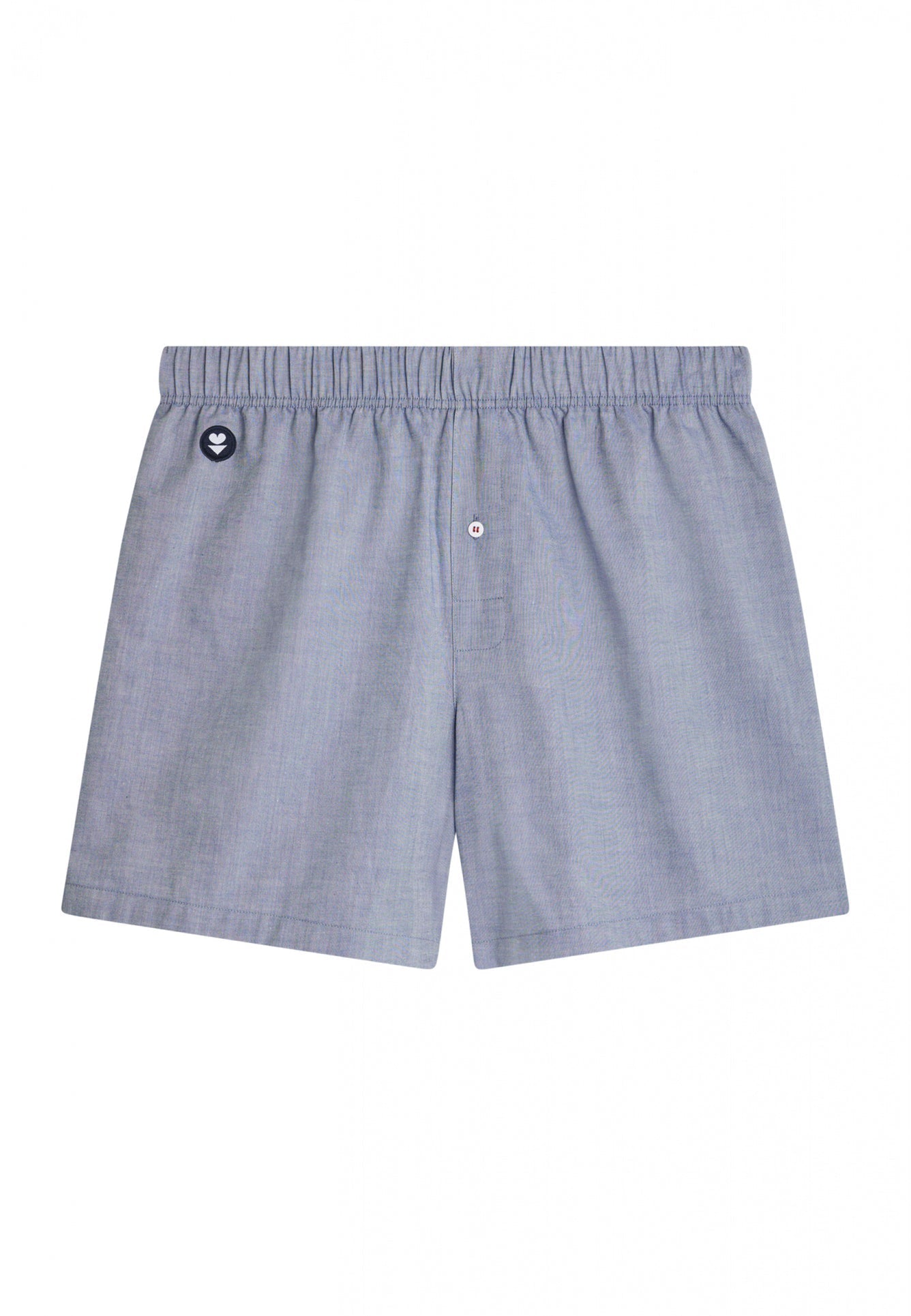 Caleçon made in France en coton bio | bleu "jacques chambray"