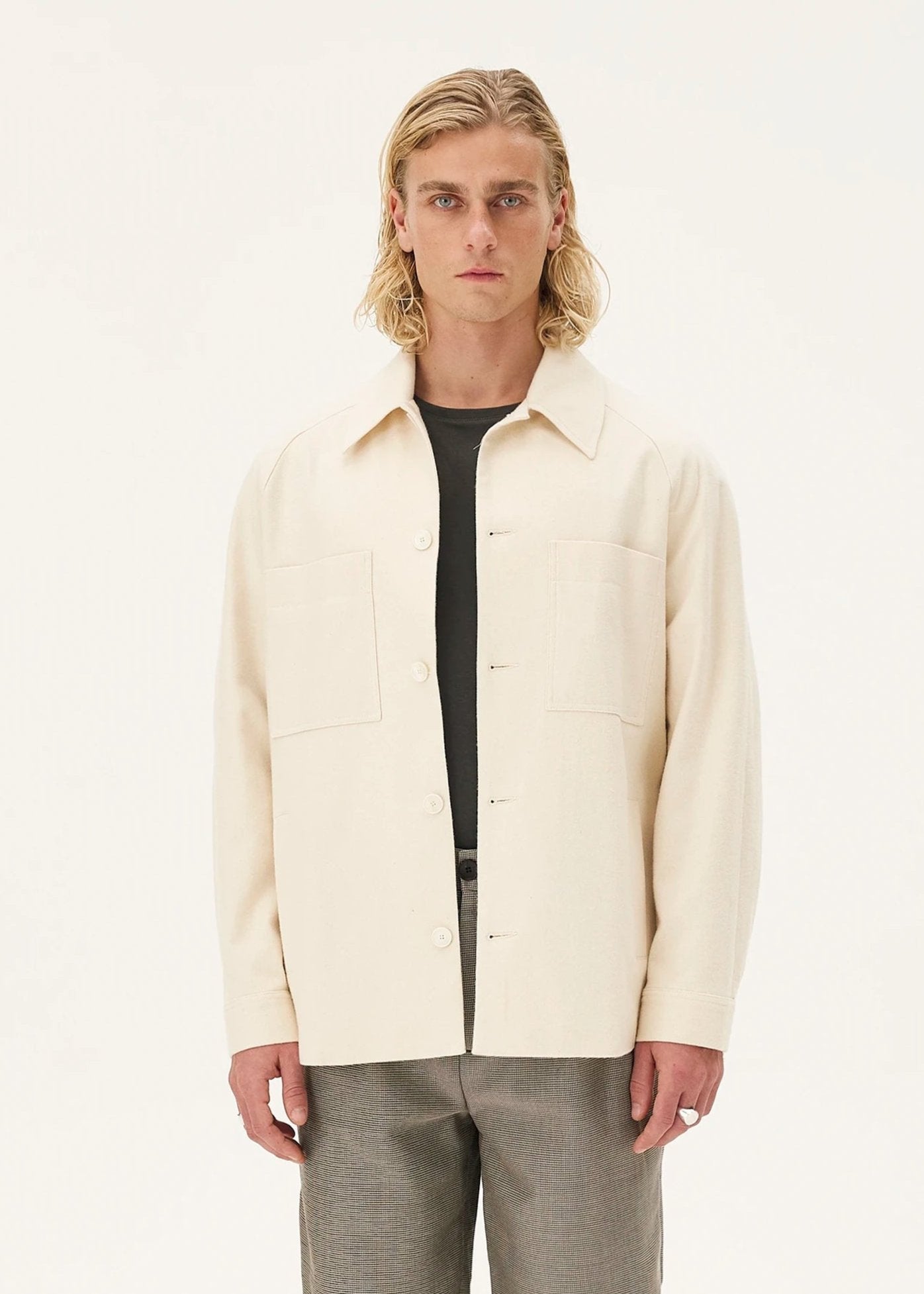 Veste en coton bio | écru "aberdeen - ecru"