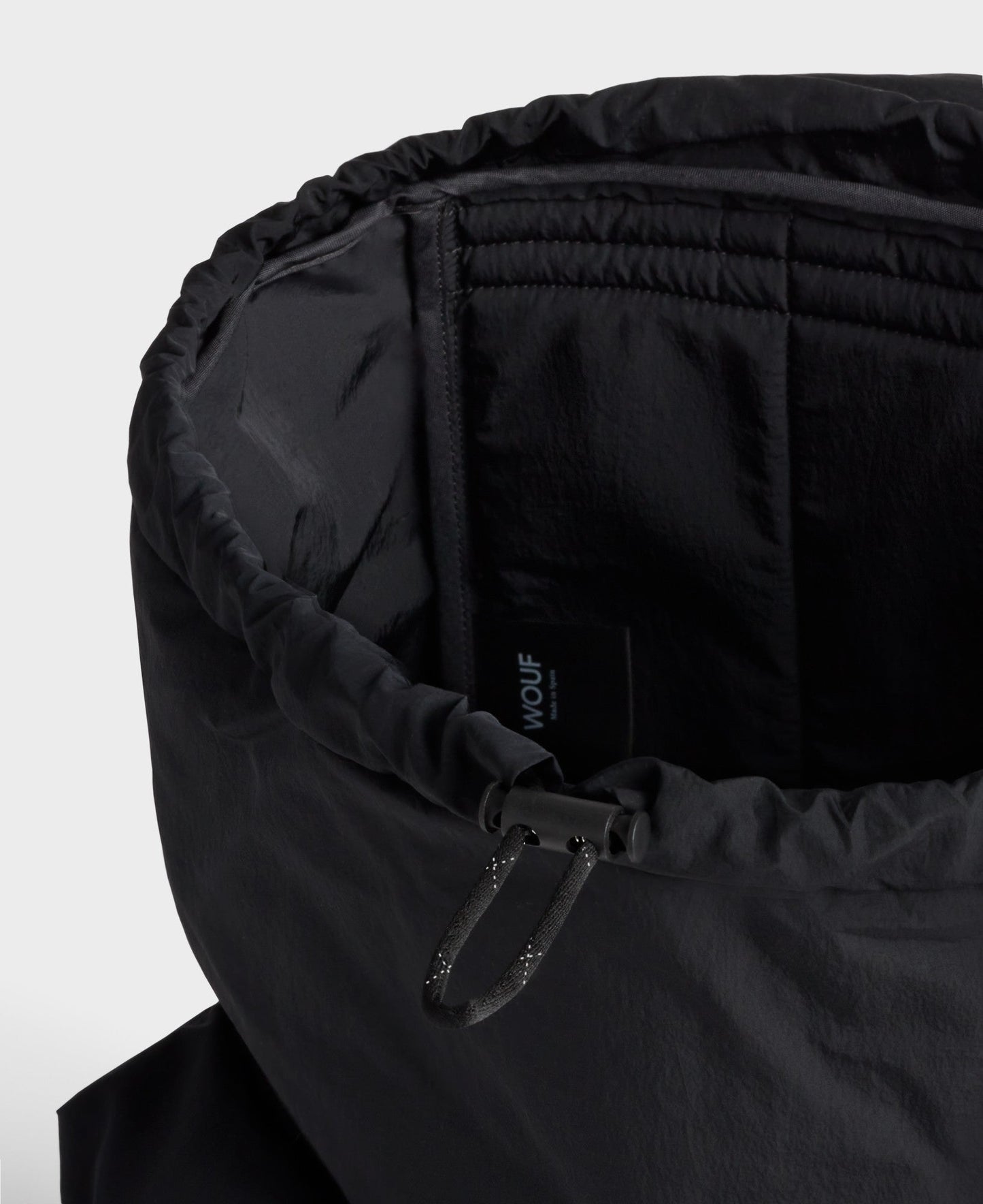 Sac à dos en matière recyclée déperlante | Noir "midnight backpack"